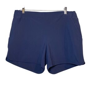 Columbia Womens Navy Blue Outdoor Hiking‎ XL Swim Shorts Gorpcore Lightweight